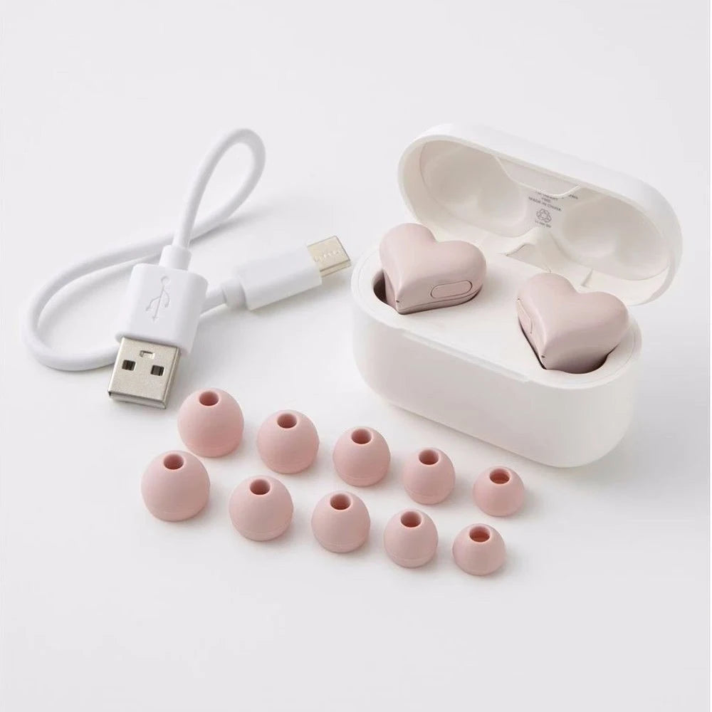 Heart-shaped Wireless Earphones