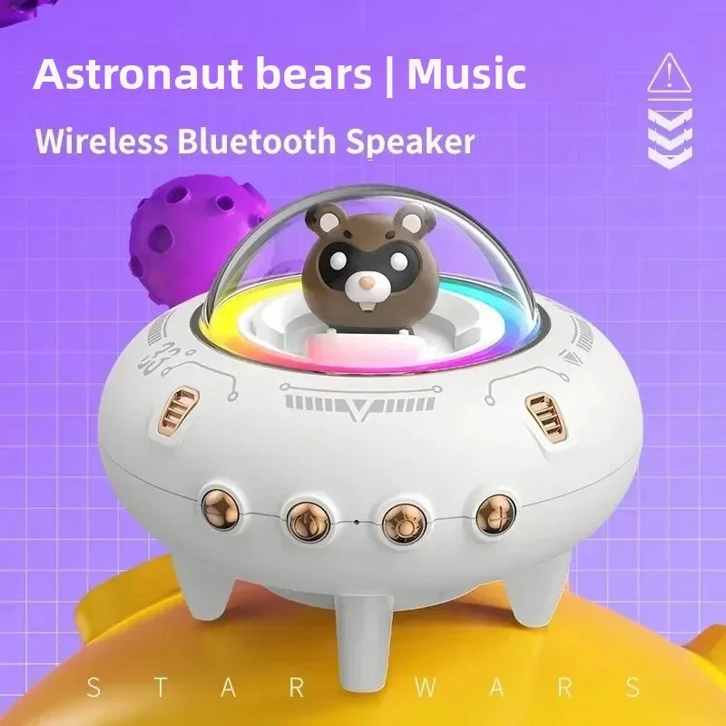 Spaceship Colorful Light Speaker