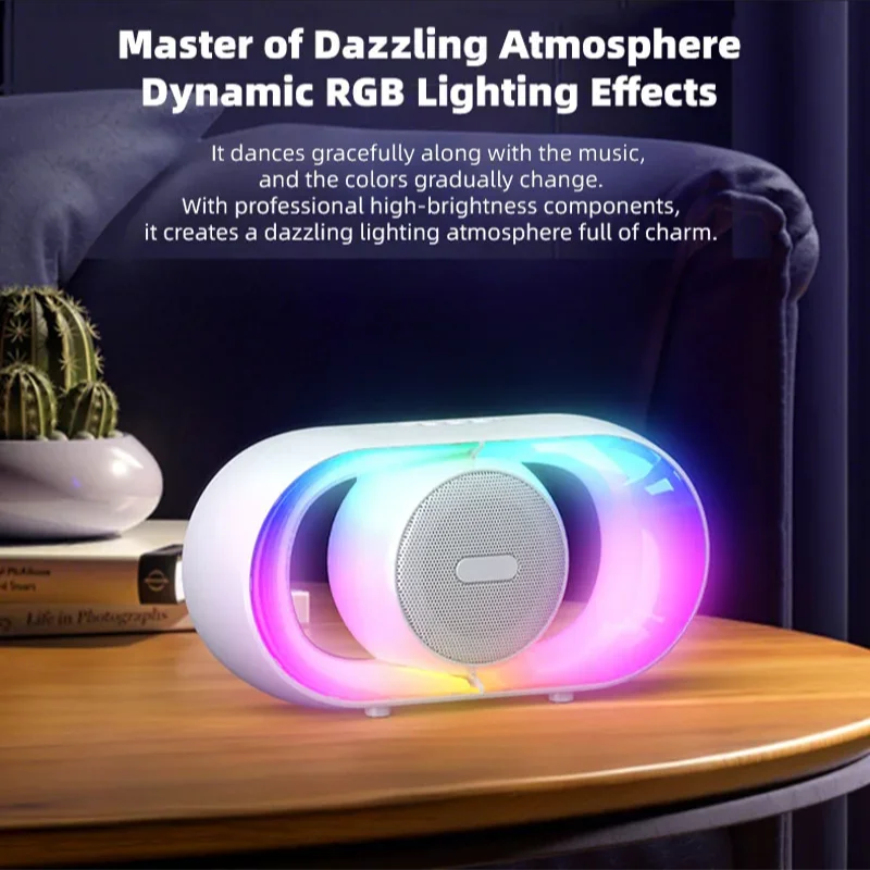 Ambient Light Portable Bluetooth Speaker