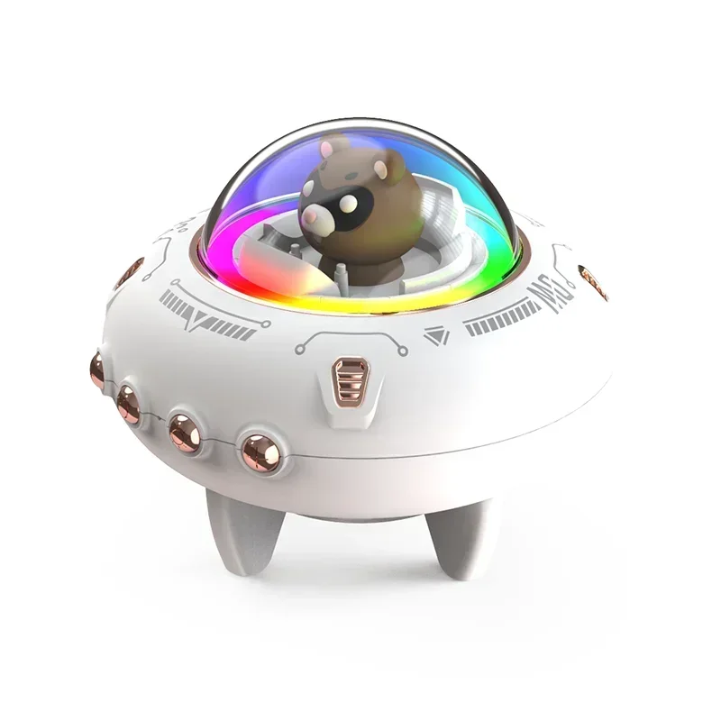 Spaceship Colorful Light Speaker
