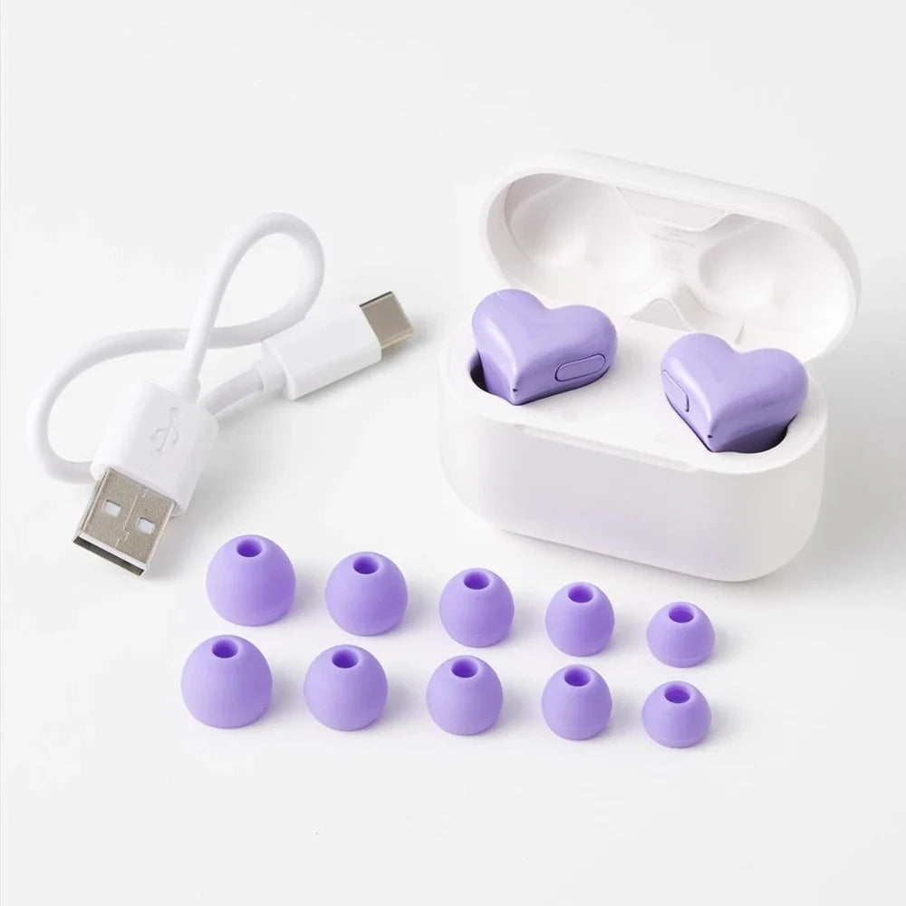 Heart-shaped Wireless Earphones