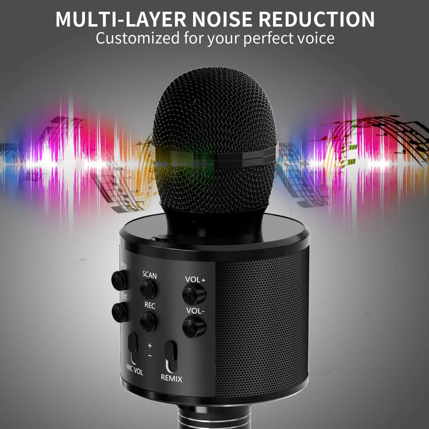 Wireless Karaoke Microphone with Speaker