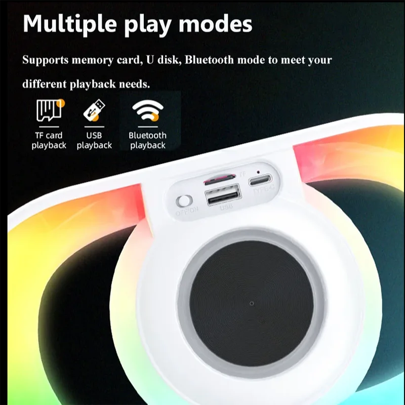 Ambient Light Portable Bluetooth Speaker