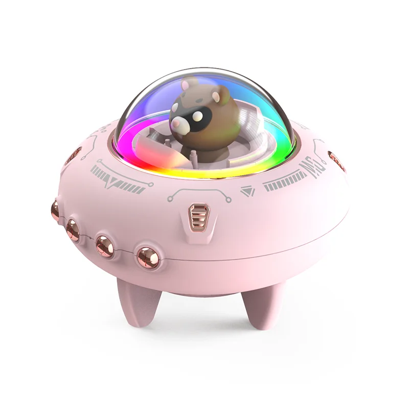 Spaceship Colorful Light Speaker