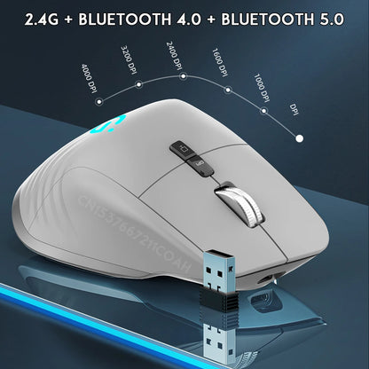 Rechargeable 2.4G Bluetooth wireless mouse