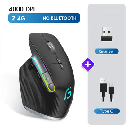 Rechargeable 2.4G Bluetooth wireless mouse