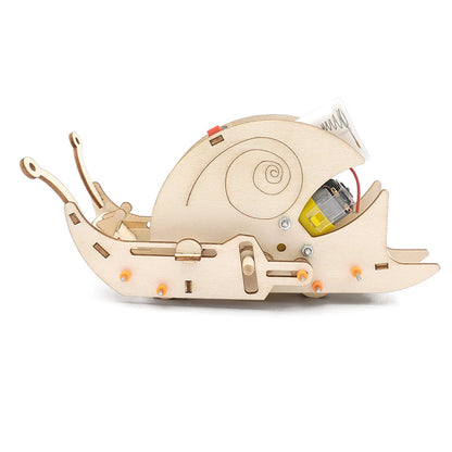 DIY Wooden Snail Robot
