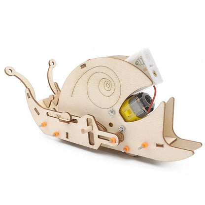 DIY Wooden Snail Robot