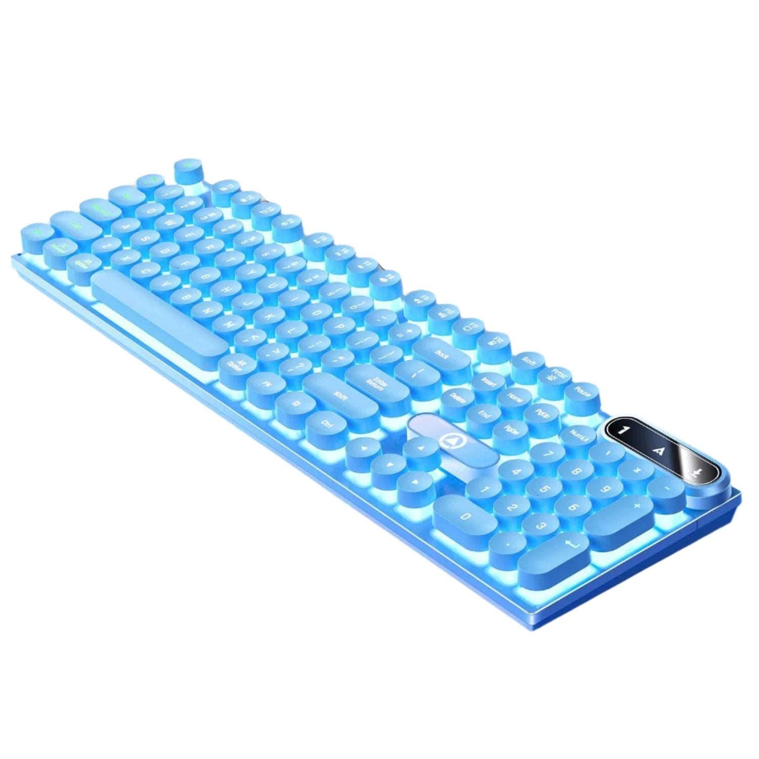 Typewriter Round 104 Keys Gaming Wired Keyboard