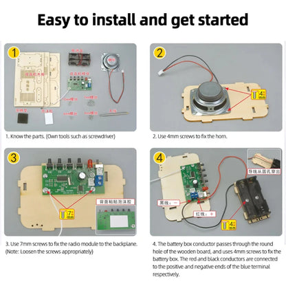 DIY Wooden Radio Model