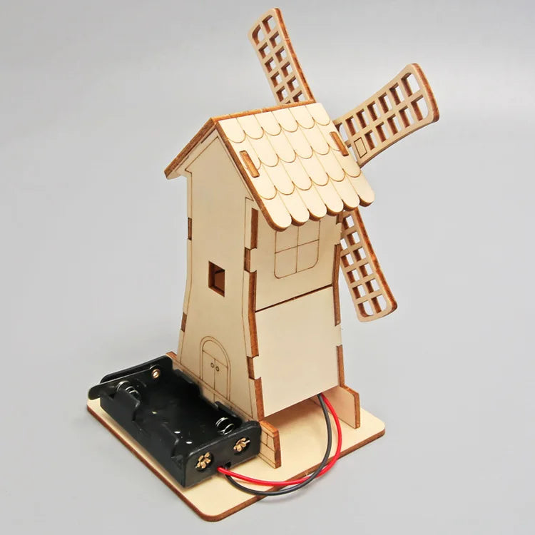 DIY Wooden Electric Windmill