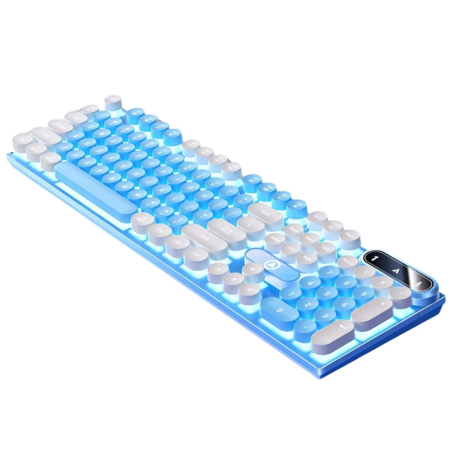 Typewriter Round 104 Keys Gaming Wired Keyboard