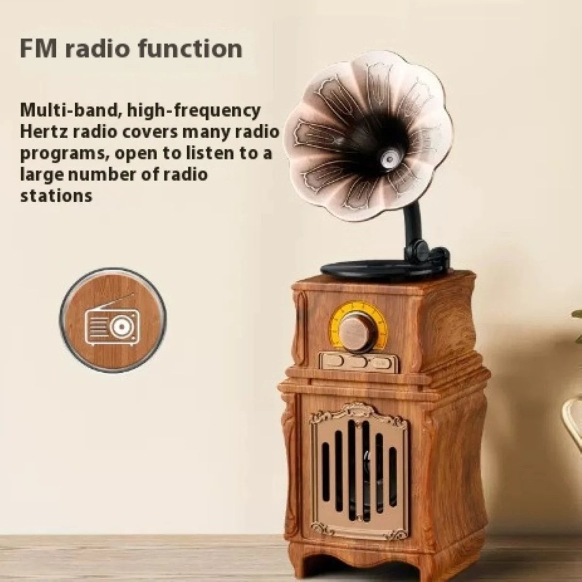 Retro Gramophone Bluetooth Speaker