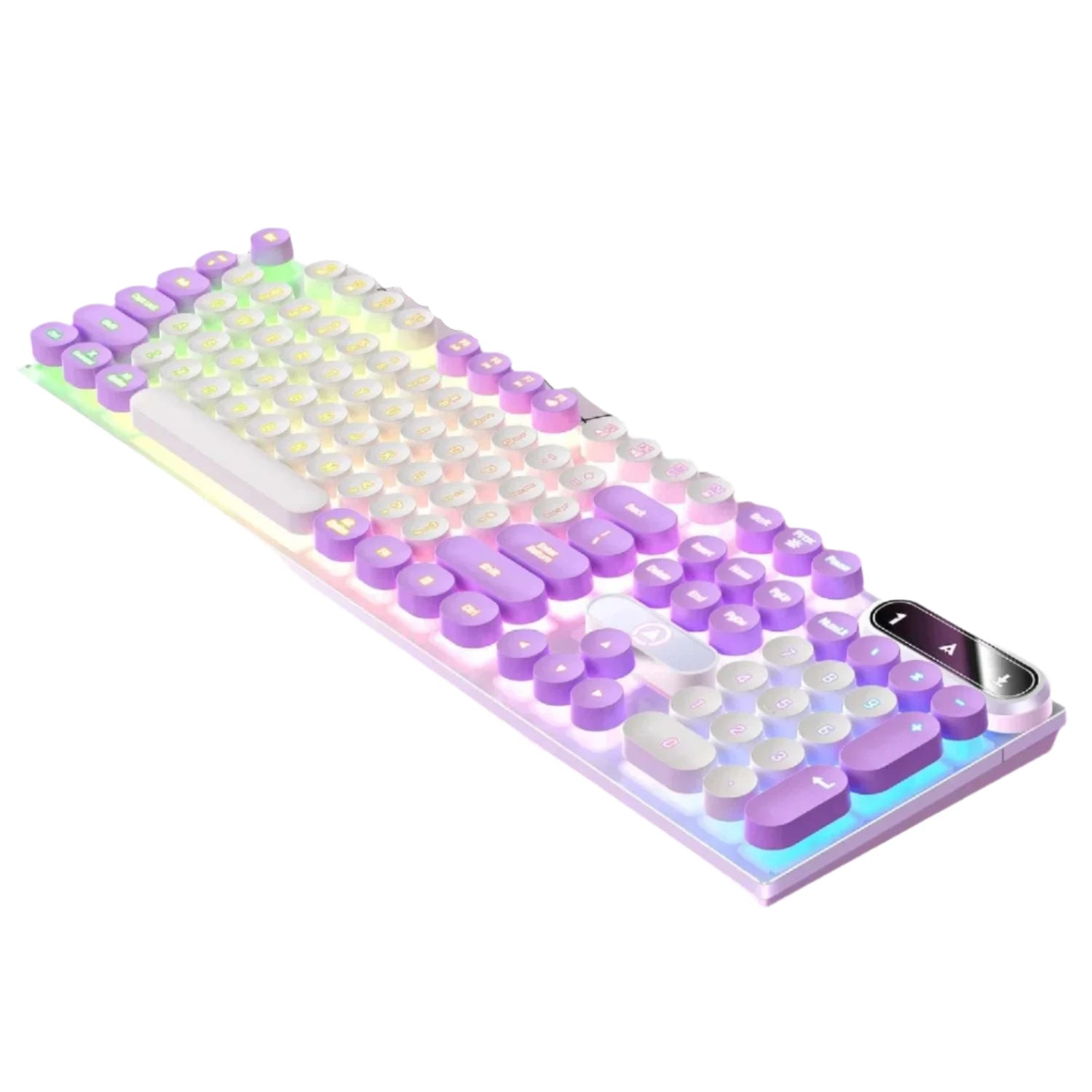Typewriter Round 104 Keys Gaming Wired Keyboard