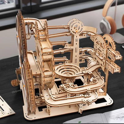 3D Wooden Marble Run Puzzle Model Kit