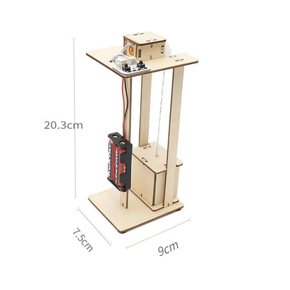 DIY Wooden Elevator Lift Model