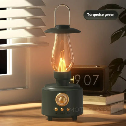 Bluetooth Speaker with Vintage Kerosene Lamp