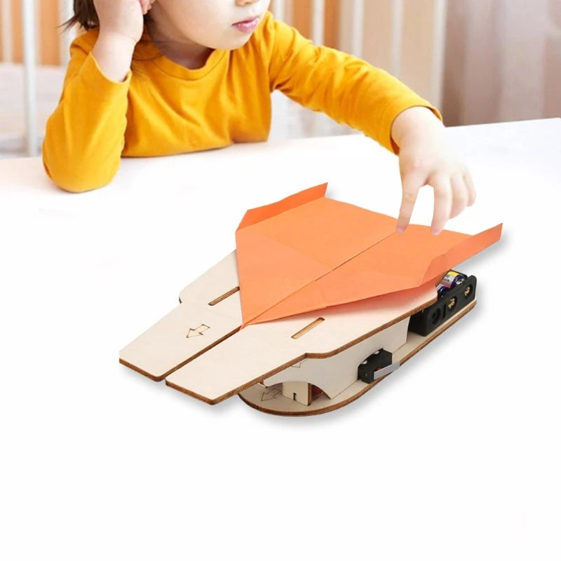 DIY Wooden Paper Airplane Catapult
