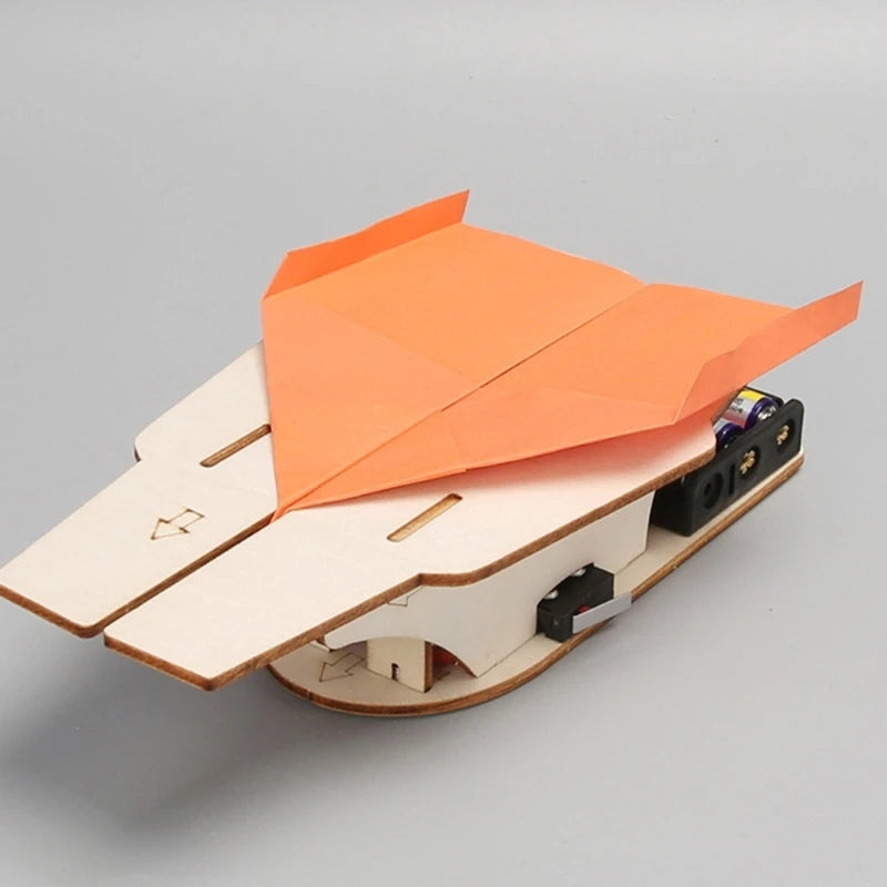 DIY Wooden Paper Airplane Catapult