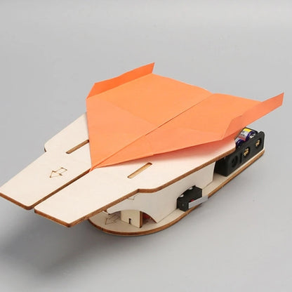 DIY Wooden Paper Airplane Catapult