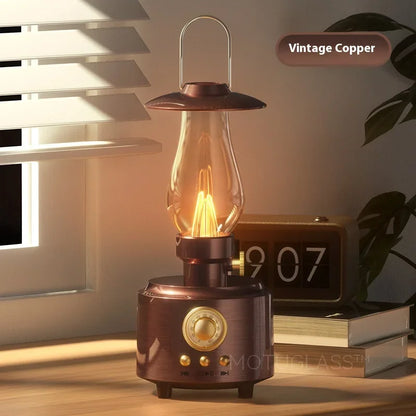Bluetooth Speaker with Vintage Kerosene Lamp