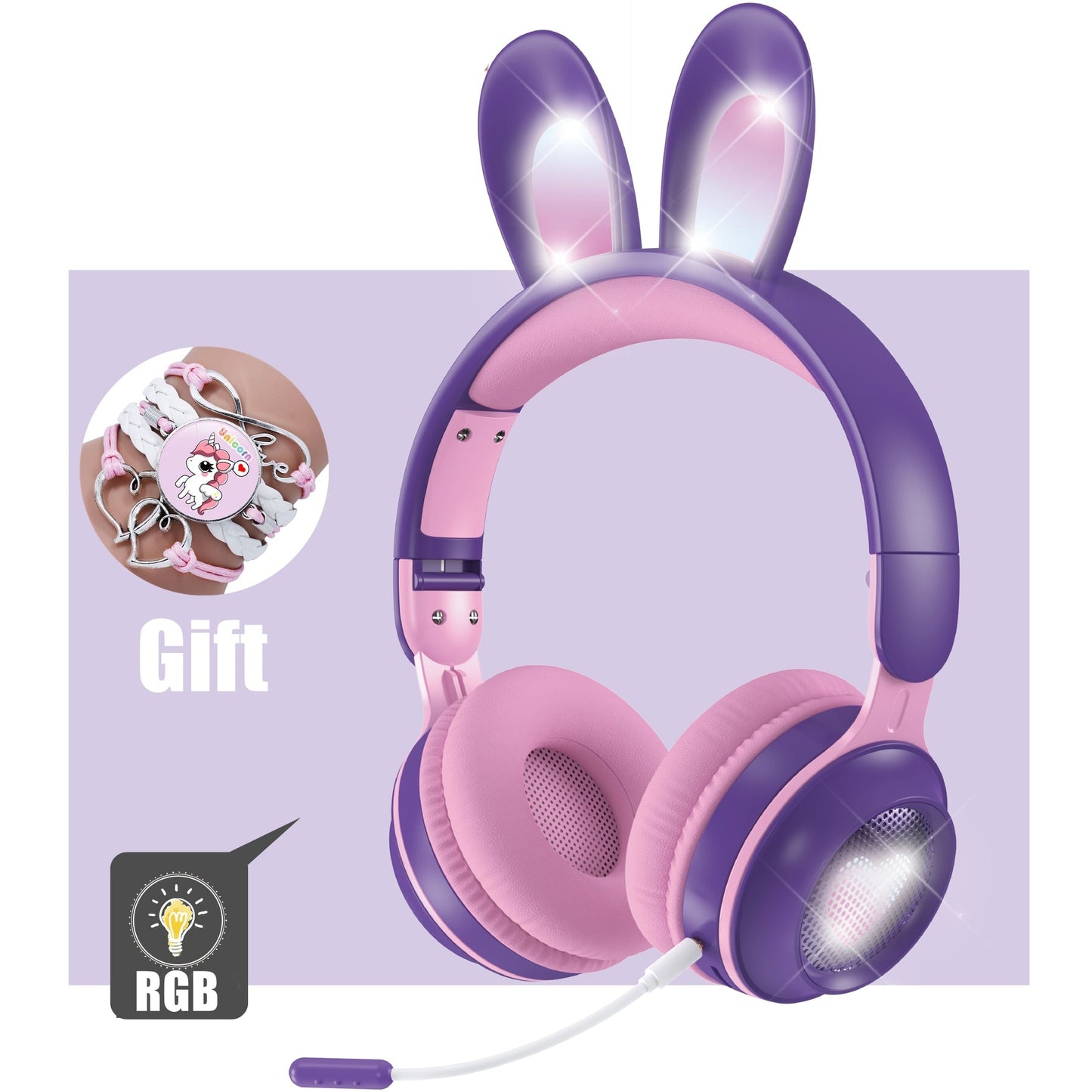 Rabbit Ears Headset  with Mic