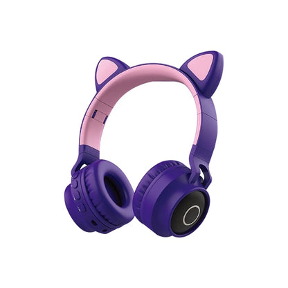 Cute LED Cat Ear Bluetooth Headphone