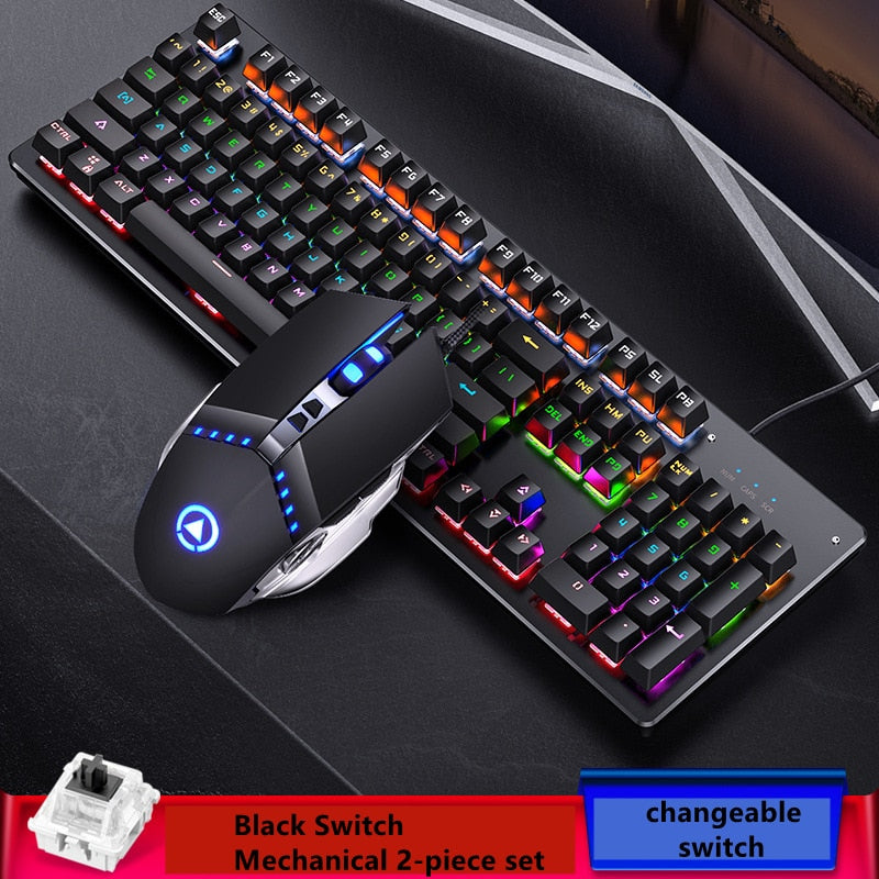 Gaming Keyboard Mouse Headphone Two/Three Piece Set