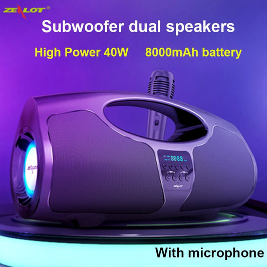 P1 Powerful 40W Boombox Speakers