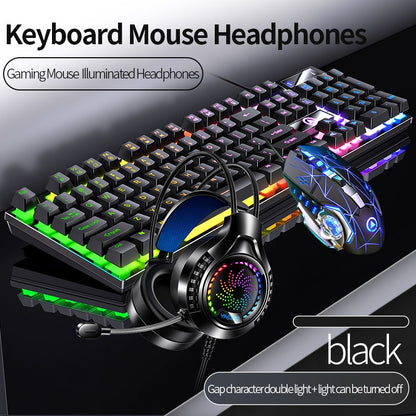 Gaming Keyboard Mouse Headphone Set