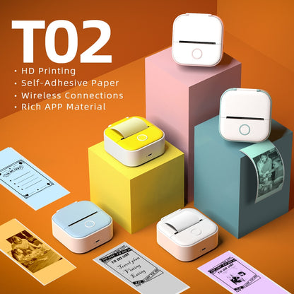 T02 Mini Portable Thermal Printer
