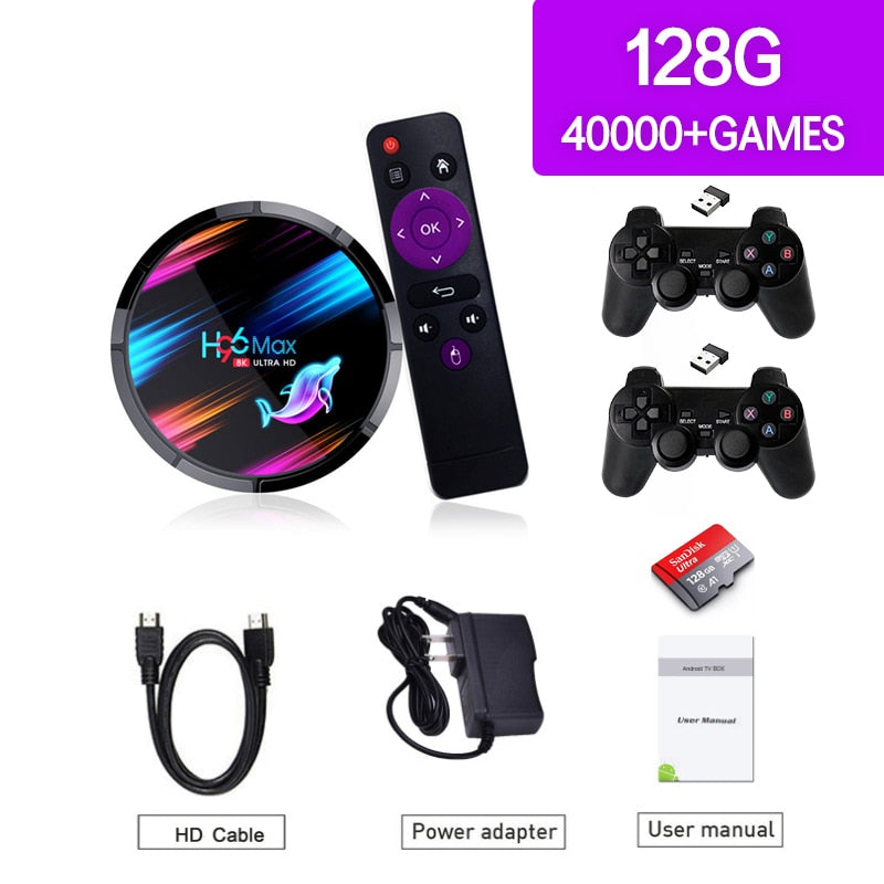 Game Console 4K HD H96 With 50000 Games